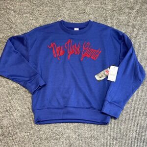 New York Giants NFL Team Apparel Women's Crewneck Sweatshirt NWT Size S